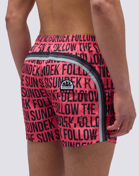 SHORT SWIMSUIT ELASTIC WAIST PAYOFF WRITINGS