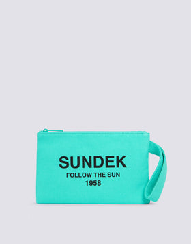 POCHETTE EN TOILE DE COTON STONE WASHED