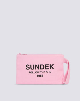 POCHETTE EN TOILE DE COTON STONE WASHED