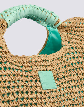 MAXI BORSA IN PAPER STRAW INTRECCIATA