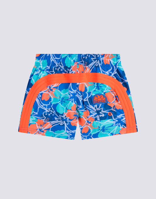 COSTUME DA BAGNO CORTO VITA ELASTICATA REPREVE® CON STAMPA INSIDE FLOWERS