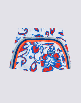 REPREVE® ELASTICATED WAIST SHORT SWIMSHORTS WITH SK23 PRINT