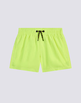 SWIMSHORTS SHORT ELASTICATED WAIST RECYCLED POLYESTER REPREVE® FLUO