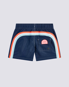 MAILLOT DE BAIN GARÇON ICONIQUE EN TAFFETAS TAILLE COURTE ÉLASTIQUE