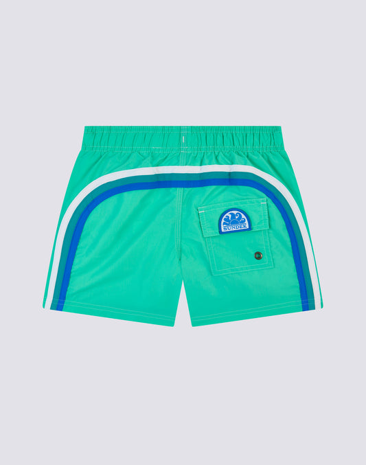 BAÑADOR NIÑO CORTO CON CINTURA ELÁSTICA ICONIC TAFFETA