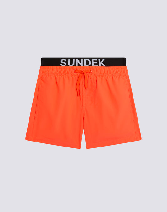 SWIMSHORTS WITH LIGHT POLY LOGO ELASTIC