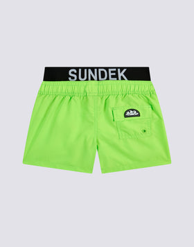 SWIMSUIT WITH ELASTIC LOGO LIGHT POLY