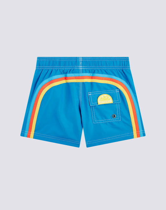 SHORT SWIM SHORTS WITH AN ELASTICATED WAISTBAND REPREVE®