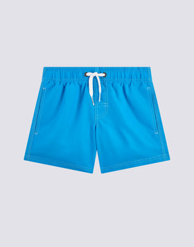 MAILLOT DE BAIN GARÇON ICONIQUE EN TAFFETAS TAILLE COURTE ÉLASTIQUE