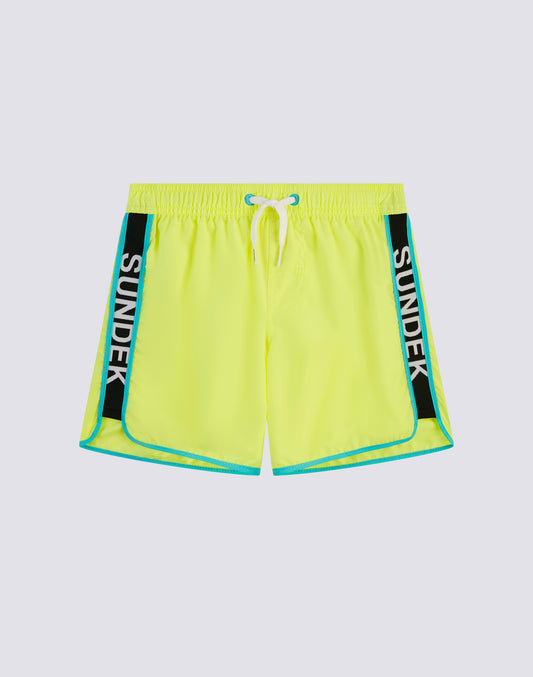 SHORT DE BAIN AVEC BANDE LÉGÈRE LOGO POLY