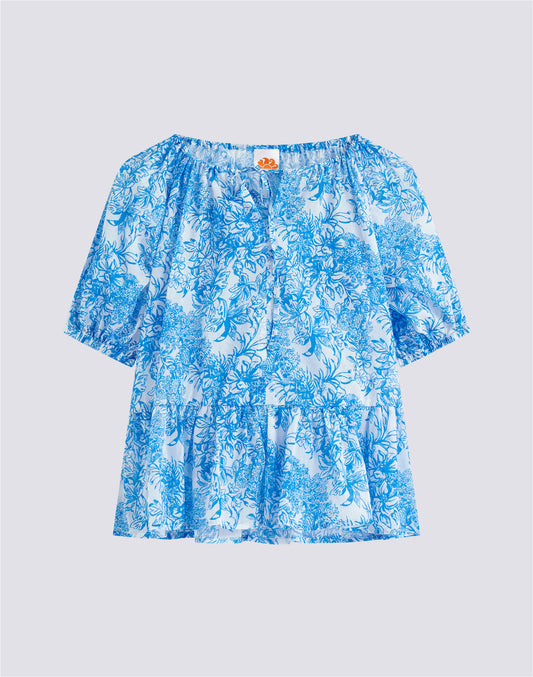 VESTIDO SIN MANGAS CON ESTAMPADO FLEUR DE JOIE