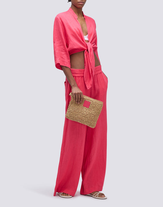 BLUSA CORTA DE LINO
