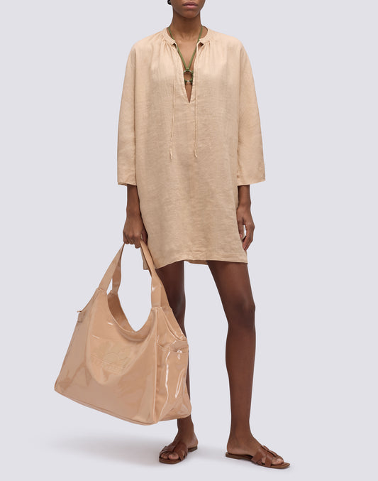 ROBE COURTE EN LIN