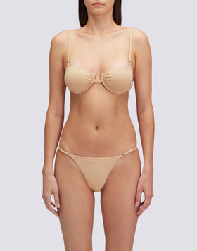 KEER - BRIEFS WITH ADJUSTABLE SIDE TIES AND RHINESTONES