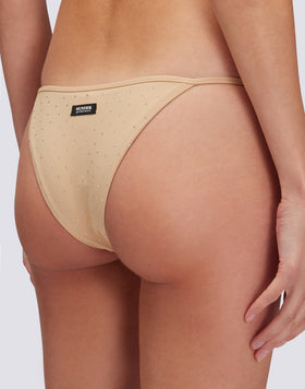 KEER - BRIEFS WITH ADJUSTABLE SIDE TIES AND RHINESTONES