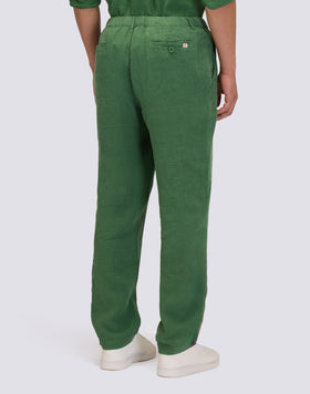 PANTALON EN LIN SEMI-EXTENSIBLE