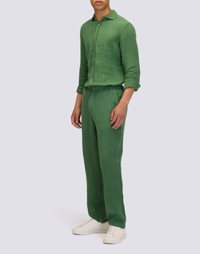 PANTALON EN LIN SEMI-EXTENSIBLE