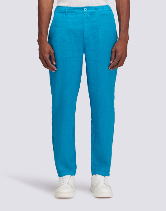 PANTALÓN DE LINO SEMIELÁSTICO