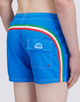 REPREVE® RECYCLED POLYESTER ELASTICATED WAIST SHORT SWIMSHORTS