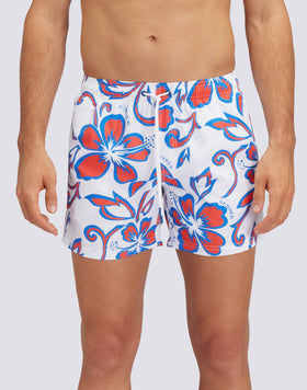 REPREVE® ELASTICATED WAIST SHORT SWIMSHORTS WITH SK23 PRINT