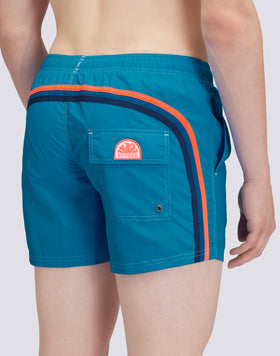 ICONIC TAFFETA SHORT SWIMSHORTS WITH ELASTIC WAIST