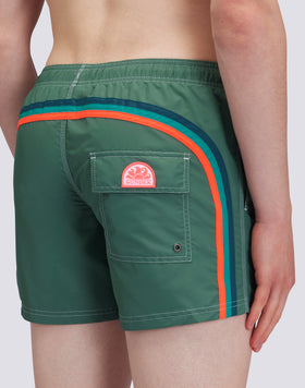 BAÑADOR CORTO CON CINTURA ELÁSTICA TAFETA ICÓNICA