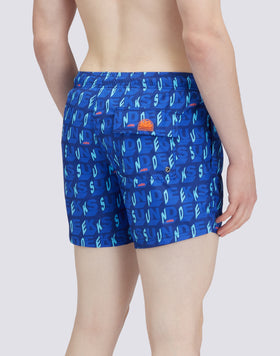 COSTUME DA BAGNO CORTO VITA ELASTICATA STAMPA SUNCUBE IN POLY RICICLATO