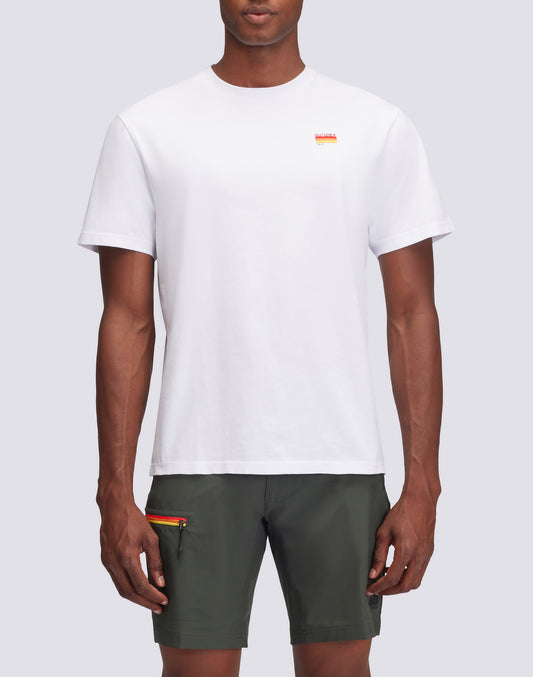 CAMISETA CON BORDADO TRICOLOR