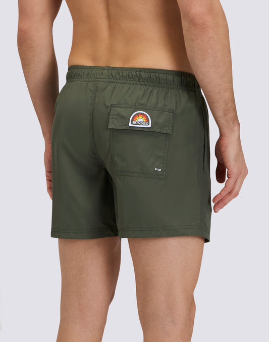 SHORT SWIMSHORTS WITH ELASTIC WAIST IN REPREVE® RECYCLED POLYESTER