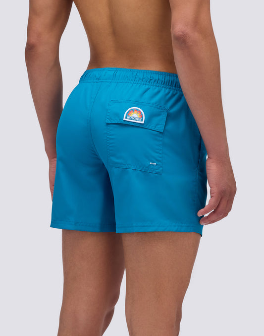 SHORT SWIMSHORTS WITH ELASTIC WAIST IN REPREVE® RECYCLED POLYESTER