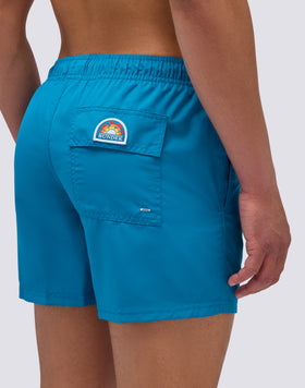 SHORT SWIMSHORTS WITH ELASTIC WAIST IN REPREVE® RECYCLED POLYESTER
