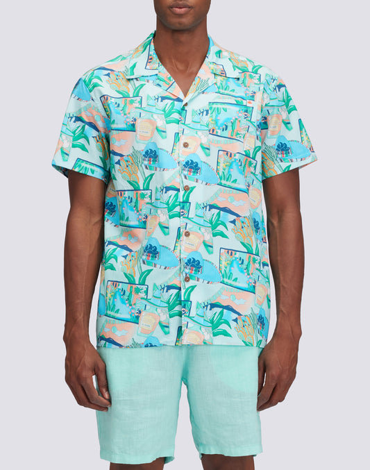 CHEMISE DE BOWLING AVEC IMPRESSION