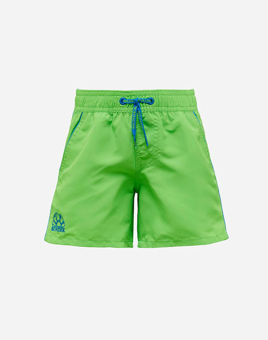 SHORT DE BAIN À TAILLE ÉLASTIQUE
