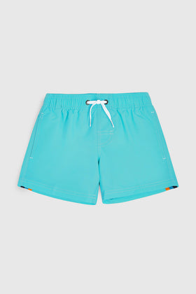 MAILLOT DE BAIN GARÇON ICONIQUE EN TAFFETAS TAILLE COURTE ÉLASTIQUE
