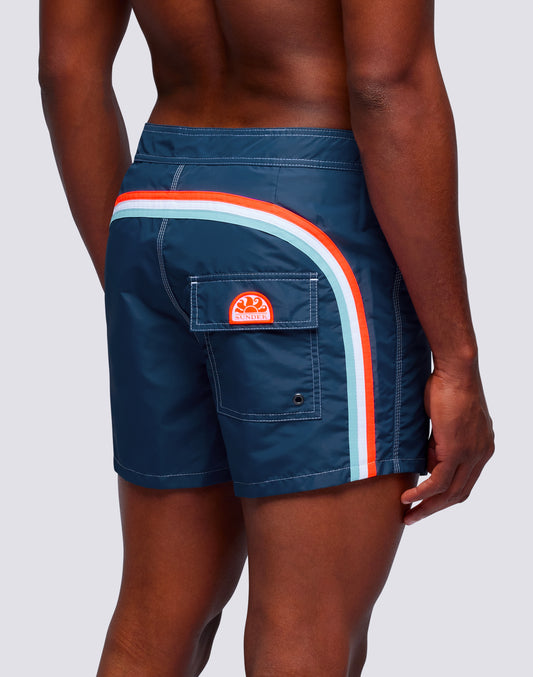 ICONIC TAFFETA FIXED WAIST SHORT SWIMSHORTS