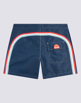 ICONIC TAFFETA FIXED WAIST SHORT SWIMSHORTS