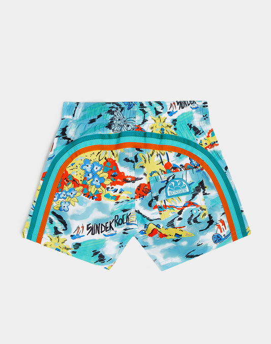 COSTUME DA BAGNO BAMBINO STAMPA SUNDEK ROCK REPREVE®