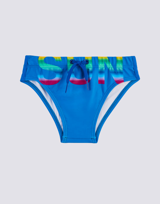 BRIEFS WITH MULTICOLOR PRINT