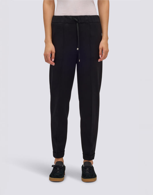 PANTALON AJUSTABLE EN POINT DE MILANO POUR FEMME