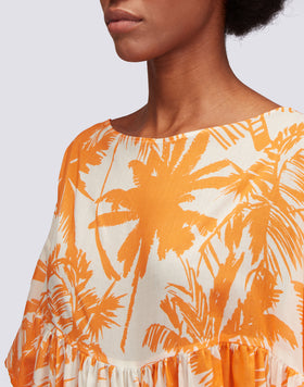 ROBE COURTE IMPRIMÉE TROPIC SAVANNAH