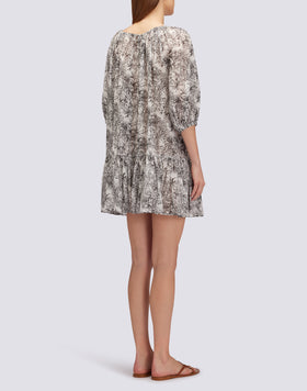 VESTIDO CORTO ESTAMPADO FLEUR DE JOIE