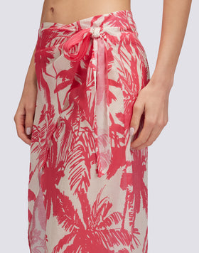 PAREO WITH TROPIC SAVANNAH PRINT