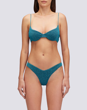 LOREN LUREX HIGH-LEG BRIEFS