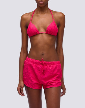 SHORT EN ÉPONGE JACQUARD À MOTIF SK23