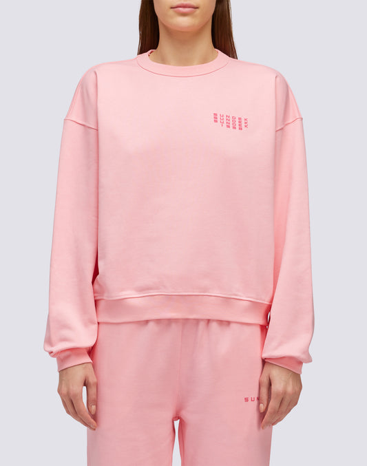 SUDADERA DE CUELLO REDONDO CON LOGOTIPO IMPRESO
