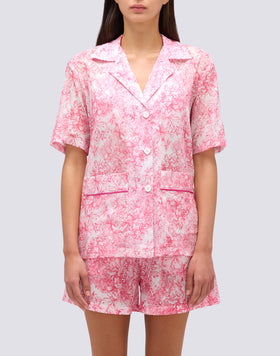 CHEMISE FEMME IMPRIMÉ FLEUR DE JOIE