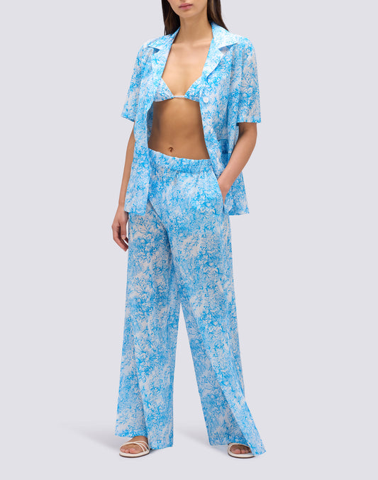 CHEMISE FEMME IMPRIMÉ FLEUR DE JOIE