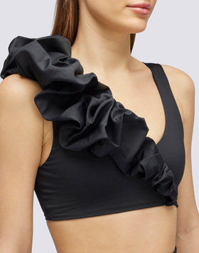 TOP BRALETTE À VOLANTS
