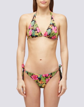 TOP A TRIANGOLO AMERICANO STAMPA TROPICANA