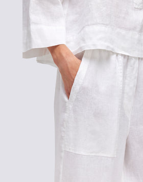 PANTALON LONG EN LIN